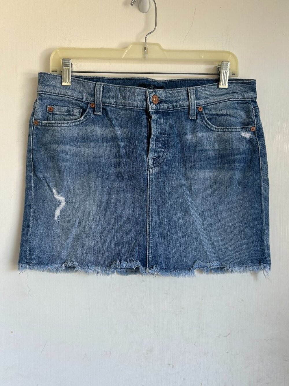 7 For All Mankind - Denim Mini Skirt
